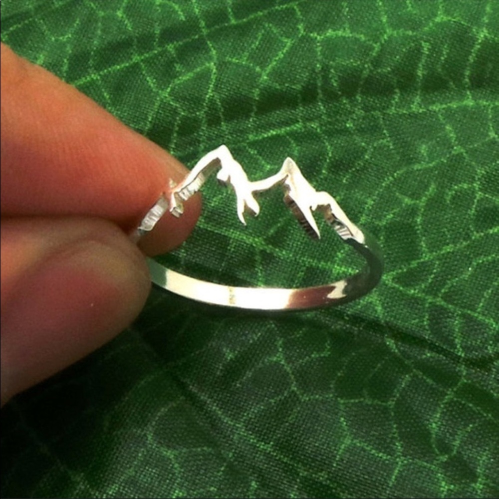 SILVER MOUNTAINTOP FASHION RING - Picture 3 of 3